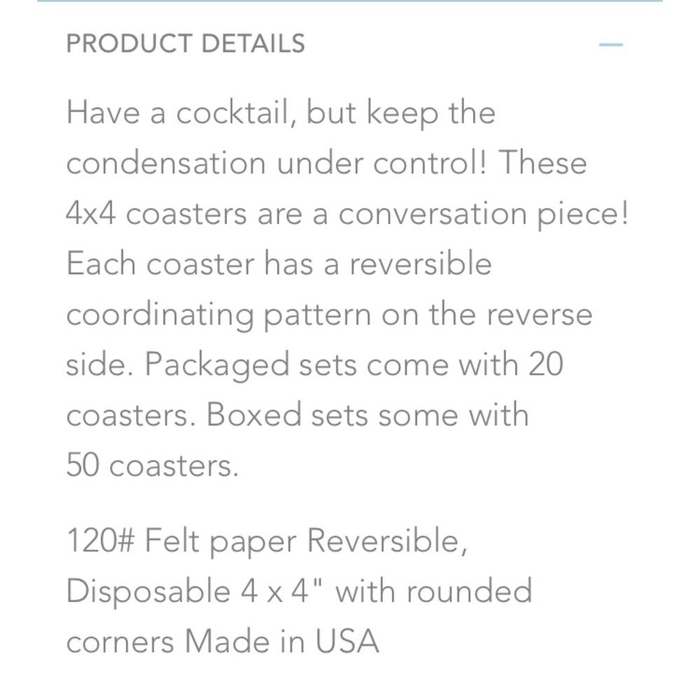 Reversible Coaster Pack - Multicolor - Picture 3 of 3